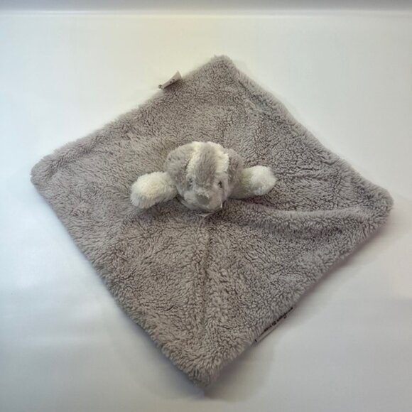 Blankets And Beyond Soft Grey White Bear Lovey Security Blanket Plush - Picture 5 of 8